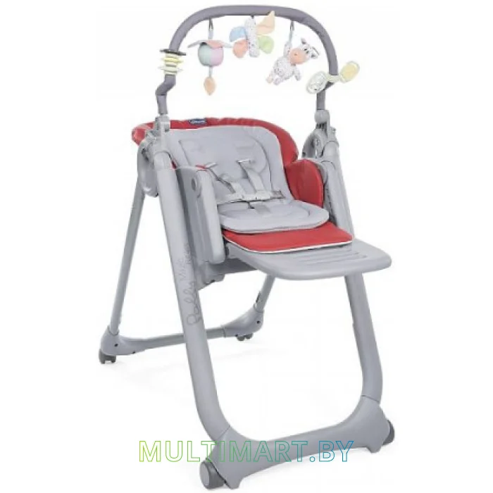 Стульчик для кормления Chicco Polly Magic Relax (scarlet)